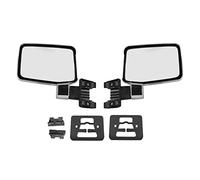 Espejo retrovisor plateado cromado Vidrio convexo Material ABS de repuesto Ajuste perfecto para Serie 60 1980 1990 Lado izquierdo derecho Incluye 2 espejos 4 soportes 2 tornillos