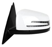 espejo retrovisor plegable Para Benz Para W212 E250 E300 E350 E400 E550 E63 Para AMG 2010-2016 Espejo Retrovisor Lateral Izquierdo Derecho Conjunto Completo(Left White)