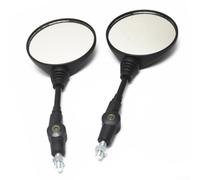 Espejo retrovisor plegable para motocicleta con rosca M10 para KLX250 aluminio ABS totalmente ajustable negro par