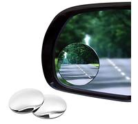 Espejo retrovisor redondo convexo de punto ciego para coches, SUV, motocicletas, camiones, remolques, motos de nieve, bicicletas, caravanas, barcos, carritos de golf con marco resistente a la