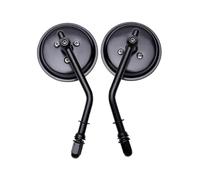 Espejo Retrovisor Redondo For Motocicleta M8, Compatible Con Harley Dyna Bobber Chopper Sportster Old School Touring Retro Espejos Traseros(Black)