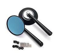 Espejo retrovisor Redondo Multicolor para Motocicleta, Ajuste Universal para Motocicletas, Espejos Laterales de 8 mm/10 mm Espejos para Scooters(Gray)