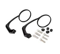 Espejo Retrovisor Redondo Universal, Accesorio para Motocicleta, Plástico y Metal, 2 Unidades - Visión Clara, Fácil Instalación, Compatible con Varias Motos