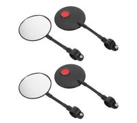 Espejo Retrovisor Reflejo para Bicicleta 4 Piezas Ajustable Negro
