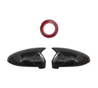 Espejo Retrovisor Tapa Tapas Cubierta Espejo Retrovisor Lateral Para A4 B9 Quattro Sline A5 S5 RS5 Sportback Side Assist(Carbon fiber pattern)