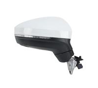 Espejo Retrovisor Tractor Conjunto De Espejo Retrovisor Lateral De 8 Cables, Enchufe Doble Blanco Con Punto Ciego Para VW Para Tiguan 2018-2023(bien)