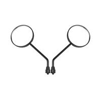 Espejo Retrovisor Un Par Spejos Retrovisores Negros Motocicleta Scooter M8 M10 Redondos Ovalados Convexos Espejos Laterales(M8)