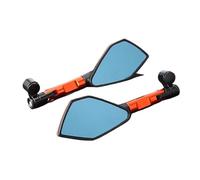 Espejo Retrovisor Universal Aleación Aluminio De 8-10 Mm Motocicleta Para Ducati Para Monster 696, 600, 821, Para Hypermotard 950 Para Scrambler(Orange)