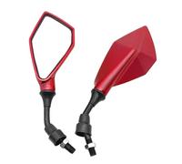 Espejo Retrovisor Universal M10 For Motocicleta, Piezas De Repuesto, Scooter, Bicicleta Eléctrica, Espejo Auxiliar De Marcha Atrás, Accesorios Modificados(Red)