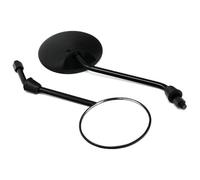 Espejo Retrovisor Universal Manillar De Motocicleta con Diseño Redondeado Lateral Compatible Scooters Motocicletas Medidas 10 Mm 8Mm Accesorios Espejos Laterales(8MM Screw)