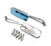 Espejo Retrovisor Universal para Motocicleta De 8 10 Mm De Aleación De Aluminio Cristal Azul Compatible con para Shadow 750 1100 Hornet CB600 900 MSX