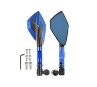 Espejo Retrovisor Universal Para Motocicleta Espejo Retrovisor Lateral CNC Para Z1000 Z750 ER-6F ER-6N Para Versys(Blue)