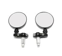 Espejo Retrovisores Moto 2 Uds Bicicleta Universal Retro Espejo Retrovisor Plegable Negro En Blanco 22mm Manillar Espejos Motos Lateral