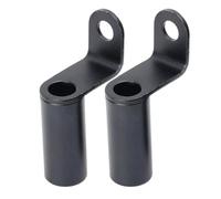 Espejo Retrovisores Moto Clip Aluminio Universal Para Motocicleta Extensor Soporte Espejo Manillar Retrovisor Bicicleta 1/2 Uds Espejos Motos Lateral(2pcs black)
