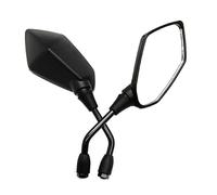 Espejo Retrovisores Moto Espejos Retrovisores Universales Para Motocicleta Scooter Bicicleta Eléctrica Convexos 2 Unidades 8 Mm Y 10(MS-1012-Black-10)