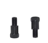 Espejo Retrovisores Moto Para 1 Pieza 10mm Espejo Retrovisor De Motocicleta Adaptador Perno Negro Acero Metal Aumentar Tornillo Moto Espejos Motos Lateral(Type-C 1pc M10RL)