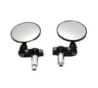 Espejo Retrovisores Moto Para 2 Uds 7/8 "22mm Manillar De Espejo Universal Motocicleta Visión Trasera Aluminio Extremo Barra Lateral Luz Led Espejos Motos Lateral