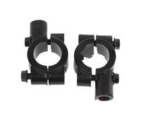 Espejo Retrovisores Moto Para Abrazadera Montaje Espejo Manillar Motocicleta Soporte Visión Trasera 22mm 10mm 8mm 25mm Color Negro Plateado 2 Uds Espejos Motos Lateral(Black 10mm 22mm)