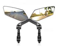 Espejo Retrovisores Moto Para Bicicleta Espejo Retrovisor Gran Angular Ciclismo 360 ° Ajustable Giratorio Carretera Manillar Espejos Retrovisores Espejos Motos Lateral(A Pair)