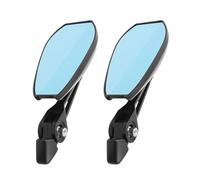 Espejo Retrovisores Moto Para Scooter Universal E-Bike Manillar Espejo Retrovisor 2 Uds De Motocicleta 360 Grados Ajustable Giratorio Espejos Motos Lateral(Blue)