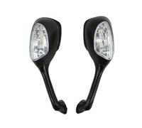 Espejo Retrovisores Moto Para SUZUKI GSXR GSX-R 600 750 1000 2001-2015 Espejos Retrovisores Laterales Motocicleta Luz LED Intermitente Espejos Motos Lateral(Clear)