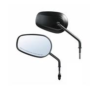 Espejo Retrovisores Moto Para Touring Para Sportster 883 Road King Fatboy Para Softail Glide Espejos Retrovisores Laterales Traseros Motocicleta Espejos Motos Lateral(Matte Black)