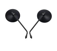 Espejo Retrovisores Moto Para Universal 10mm Scooter E-Bike Retro Espejos Retrovisores Motocicleta Ajustable ABS HD Visión Espejo Lateral Espejos de Motocicleta(Bigger Black)