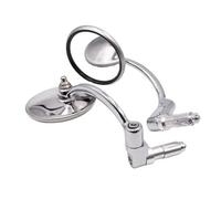 Espejo Retrovisores Moto Universales Para Motocicletas Para Scooters Para Bicicletas Para Motos Cromados Para Manillar Espejos Retrovisores 7 8" Y 22 Mm