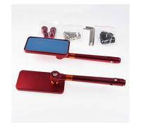 Espejo Retrovisores Motocicleta Espejos Retrovisores Universales Aluminio CNC Para Motocicleta Para CB500X Y Para NC750X Color Azul Antideslumbrantes.(Red)