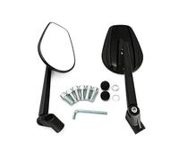 Espejo Retrovisores Motocicleta Espejos Retrovisores Universales Carbono Para Motocicleta Para CB500X Y Para NC750X 8 Mm Y 10 Mm.(Black2)