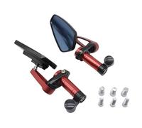 Espejo Retrovisores Motocicleta Par De Espejos Retrovisores Plegables Para Motocicleta Para CB500X Y Para NC750X(Red)