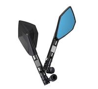 Espejo Scooter para YS150 para TMAX 530 para TDM 850 FZ6N MT10 C8 para NMAX Espejo Retrovisor De Varilla Corta para Motocicleta Espejos Retrovisores Moto(Negro)
