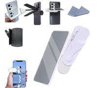Espejo selfie para cámara trasera, clip de reflejo de espejo, ángulo ajustable, kit de reflejo universal para cámara de smartphone, permite tomas de reflexión para una fácil fotografía de viaje