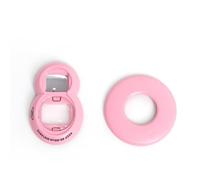 Espejo selfie para Instax mini SE, lente de primer plano, espejo de autorretrato, colorido y transparente, espejo para selfie, ligero, accesorios de lente de viaje (rosa)