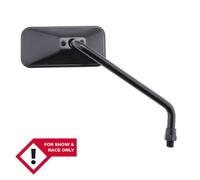 Espejo SHIN YO Chopper, largo, rectangular, negro, derecho, negro
