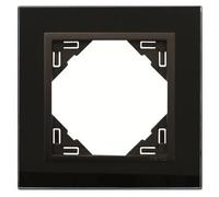 Espejo Simple Serie LOGUS90 (Cristal Negro/Negro Mate) - EFAPEL