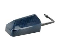 Espejo Str8 F1 de Style, Universal, Aspecto de Carbono/Azul, M8 Rosca (Incluye Adaptador Rosca Izquierda)