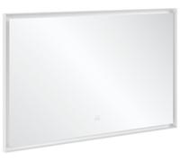 Espejo Subway 3.0 de Villeroy & Boch con iluminación LED, rectangular, 1200x750x47,5mm, A4631200, Color: Blanco Mate