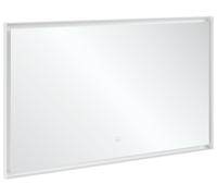 Espejo Subway 3.0 de Villeroy & Boch con iluminación LED, rectangular, 1300x750x47.5mm, A4631300, Color: Blanco Mate