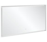 Espejo Subway 3.0 de Villeroy & Boch con iluminación LED, rectangular, 1400x750x47,5mm, A4631400, Color: Blanco Mate
