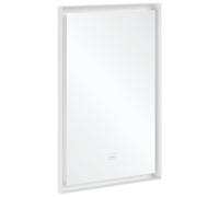 Espejo Subway 3.0 de Villeroy & Boch con iluminación LED, rectangular, 500x750x47,5mm, A4635000, Color: Blanco Mate
