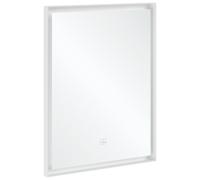 Espejo Subway 3.0 de Villeroy & Boch con iluminación LED, rectangular, 600x750x47,5mm, A4636000, Color: Blanco Mate