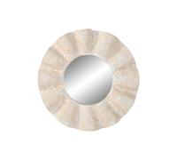 ESPEJO TECA 76X7X76 TALLADO DECAPE BLANCO