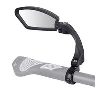 Espejo Trasero del Manillar de Bicicleta Espejo de Acero Inoxidable Espejo Retrovisor Plegable para las Bicicletas de la Montaña y Bicicletas de la Ciudad (izquierda)