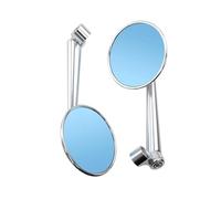Espejo Universal Motocicleta 8mm 10mm Espejos Retrovisores Bicicletas Eléctricas Convexo Lateral Trasero Electromóvil(Silvery)