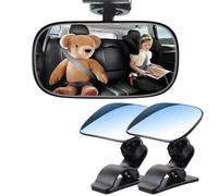 espejo vehículo Retrovisores Para Bebés Seguridad En Los Asientos Traseros Espejo Para Niños Mirando Hacia Atrás Monitor Cuidado Infantil Interior(2 pcs)