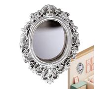 Espejo Vintage - Rústico Retro Pequeño Habitación - Decoración de Hogar con Espejo | Casa Muñecas, Hogar, Salón, Cuarto Bebé, Residencia, Oficina, Hotel, Cumpleaños,