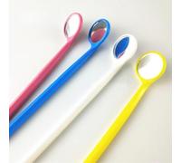 Espejos bucales desechables de plástico esterilizado, herramientas de examen para dentistas, clínicas, cuidado del hogar, higiene y primeros auxilios, 100 unidades