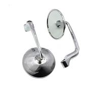 Espejos de Barra para Motocicleta Espejo Retrovisor Circular De Aleación De Aluminio para Motocicleta, De 8 A 10 Mm, Universal, para CFMOTO 150NK Espejos Traseros para Motocicleta(Chrome)