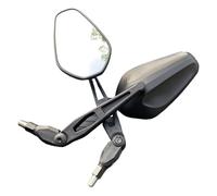 Espejos de Barra para Motocicleta Espejo retrovisor Ovalado Plegable para Motocicletas Todoterreno para Ducati Dual Sport Espejos Traseros para Motocicleta